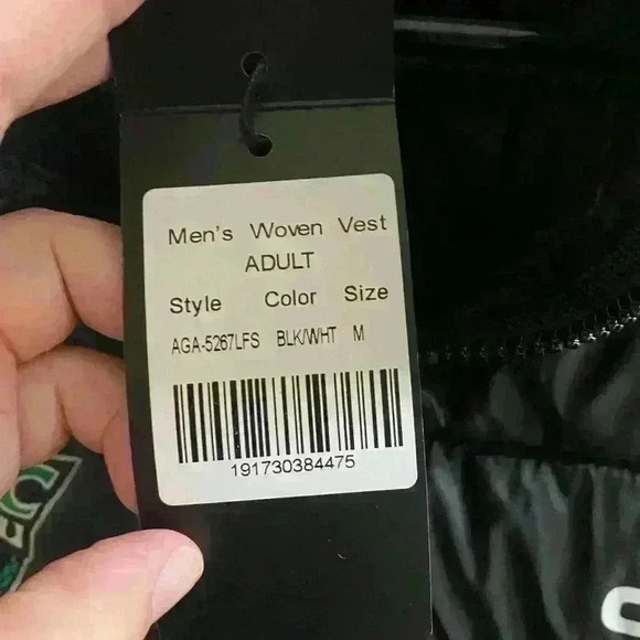 North Texas Celtics Futbol Club Puffer Quilted Zip Vest Black Size M NEW NWT - Picture 6 of 12